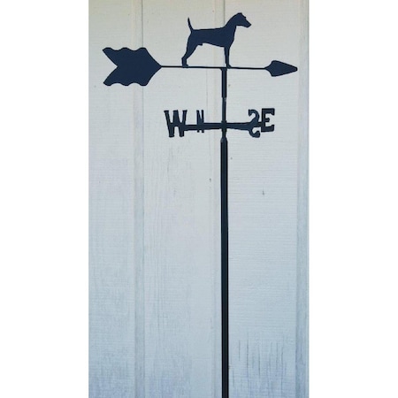 The Lazy Scroll Jack Russell Terrier Garden Mount Weathervane TH330976